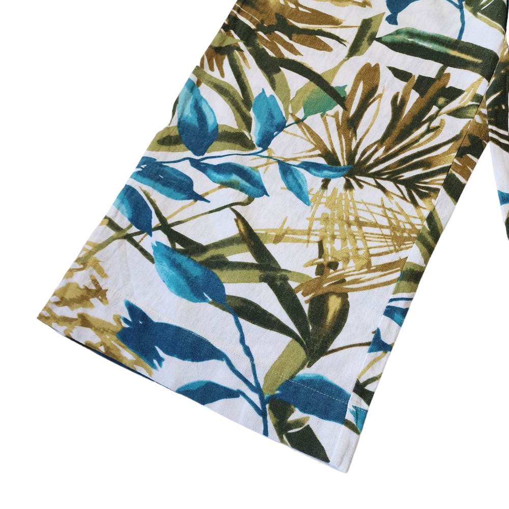 Chelsea & Theodore Tropical Wide Leg Pants Sz 6 NWT - Picture 2 of 9
